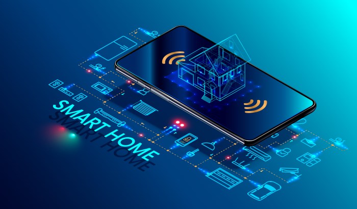 Smart home system with wireless connectivity